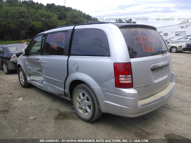 2A8HR54P58R823806 - 2008 CHRYSLER TOWN & COUNTRY TOURING SILVER photo 3