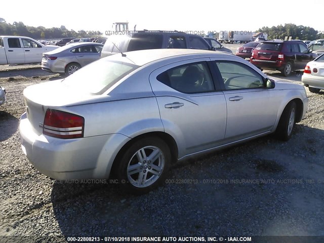 1B3LC56R08N538835 - 2008 DODGE AVENGER SXT SILVER photo 4