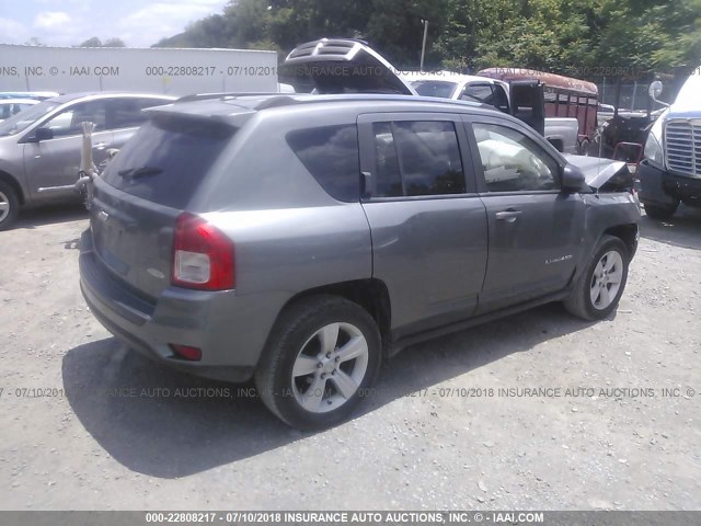 1J4NF1FB3BD244086 - 2011 JEEP COMPASS SPORT GRAY photo 4