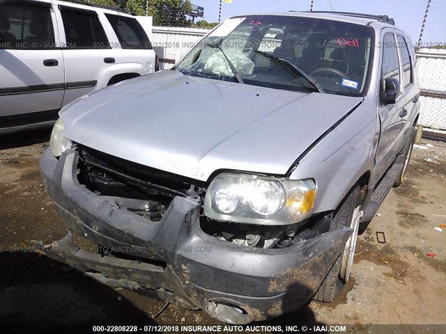 1FMYU03125KB07215 - 2005 FORD ESCAPE XLT SILVER photo 6