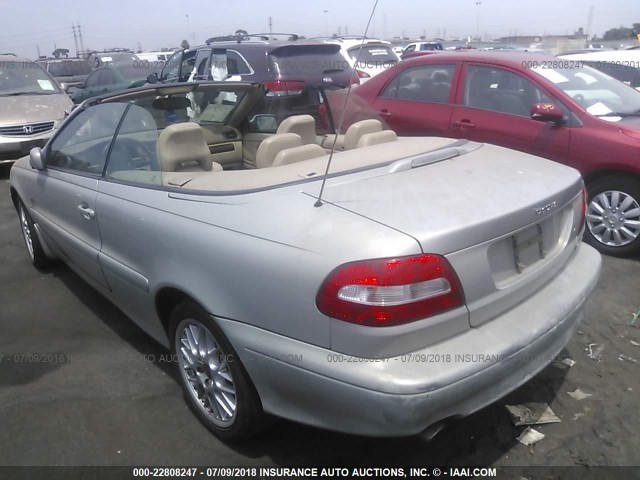 YV1NC62D44J048112 - 2004 VOLVO C70 HPT SILVER photo 3