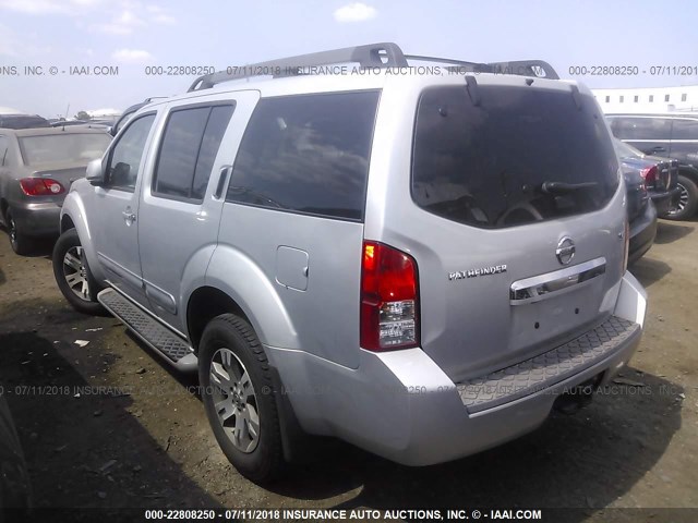 5N1AR1NB6AC628442 - 2010 NISSAN PATHFINDER S/LE/SE SILVER photo 3