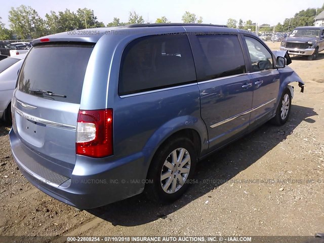 2A4RR8DG2BR758962 - 2011 CHRYSLER TOWN & COUNTRY TOURING L BLUE photo 4