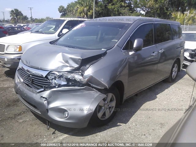 JN8AE2KPXC9036858 - 2012 NISSAN QUEST S/SV/SL/LE GRAY photo 2