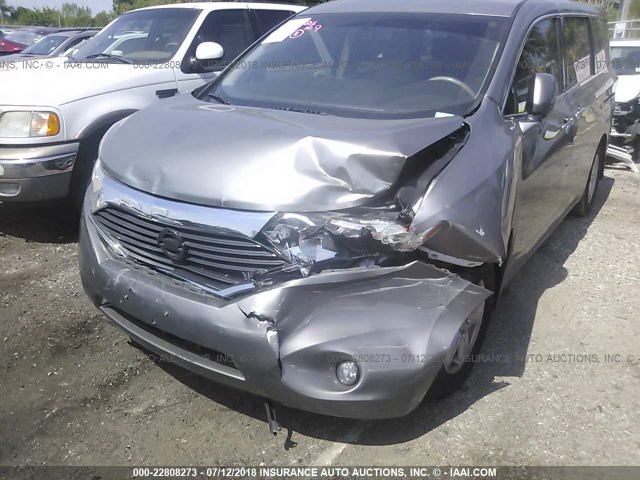 JN8AE2KPXC9036858 - 2012 NISSAN QUEST S/SV/SL/LE GRAY photo 6