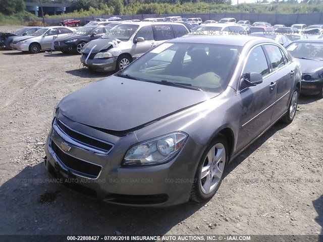 1G1ZB5E13BF352661 - 2011 CHEVROLET MALIBU LS GRAY photo 2