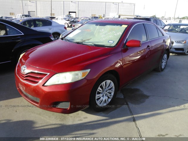 4T1BF3EK2AU065327 - 2010 TOYOTA CAMRY SE/LE/XLE 红色 照片 2