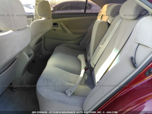 4T1BF3EK2AU065327 - 2010 TOYOTA CAMRY SE/LE/XLE 红色 照片 8