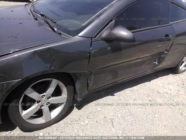 1G2ZM151564127318 - 2006 PONTIAC G6 GTP GRAY photo 6