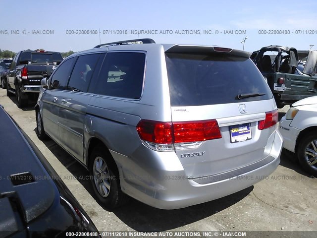 5FNRL3H44AB051575 - 2010 HONDA ODYSSEY EX Light Blue photo 3