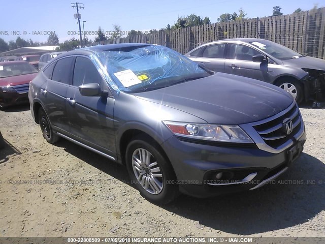 5J6TF3H31DL004357 - 2013 HONDA CROSSTOUR EX GRAY photo 1