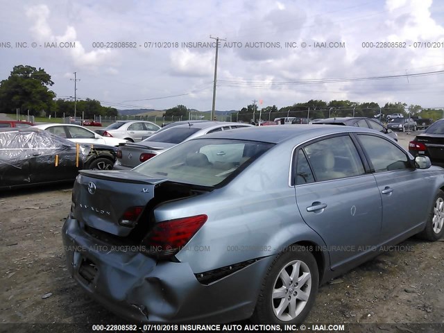 4T1BK36B58U258446 - 2008 TOYOTA AVALON XL/XLS/TOURING/LIMITED BLUE photo 4