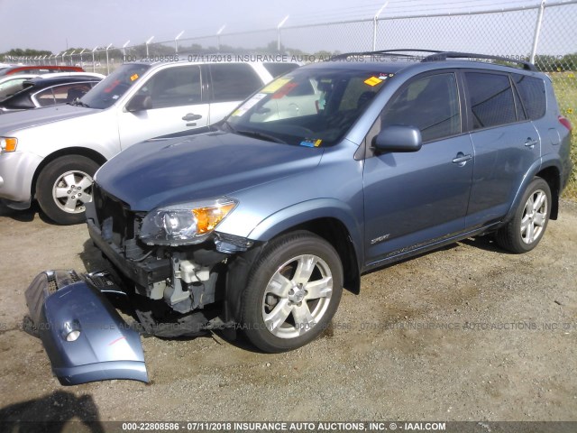 JTMZK32VX76003555 - 2007 TOYOTA RAV4 SPORT BLUE photo 2