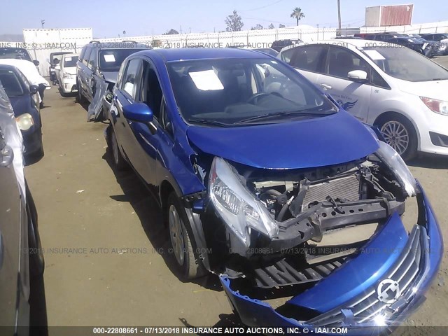 3N1CE2CP3FL441753 - 2015 NISSAN VERSA NOTE S/S PLUS/SV/SL/SR BLUE photo 1