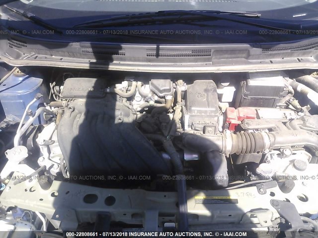 3N1CE2CP3FL441753 - 2015 NISSAN VERSA NOTE S/S PLUS/SV/SL/SR BLUE photo 10