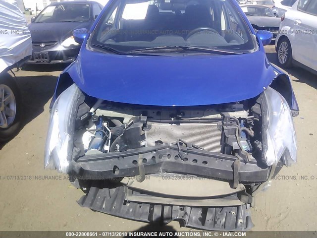 3N1CE2CP3FL441753 - 2015 NISSAN VERSA NOTE S/S PLUS/SV/SL/SR BLUE photo 6