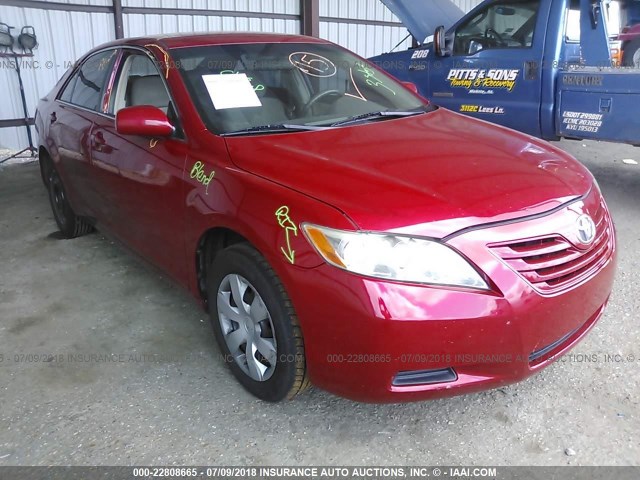 4T1BE46K88U257708 - 2008 TOYOTA CAMRY CE/LE/XLE/SE RED photo 1