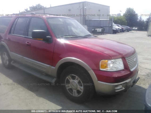 1FMFU18LX3LC60651 - 2003 FORD EXPEDITION EDDIE BAUER RED photo 1