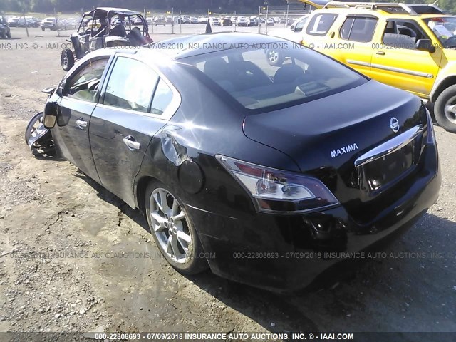 1N4AA5AP7CC805044 - 2012 NISSAN MAXIMA S/SV BLACK photo 3