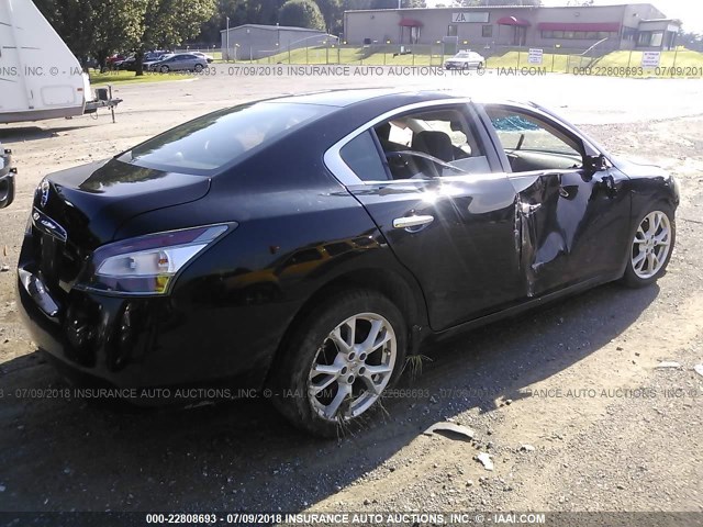 1N4AA5AP7CC805044 - 2012 NISSAN MAXIMA S/SV BLACK photo 4