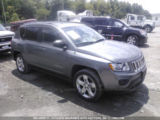 1C4NJDCB2CD540244 - 2012 JEEP COMPASS LIMITED GRAY photo 1