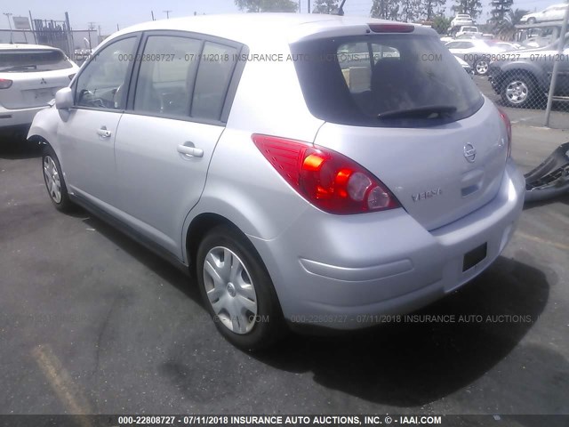 3N1BC1CP3BL400612 - 2011 NISSAN VERSA S/SL SILVER photo 3