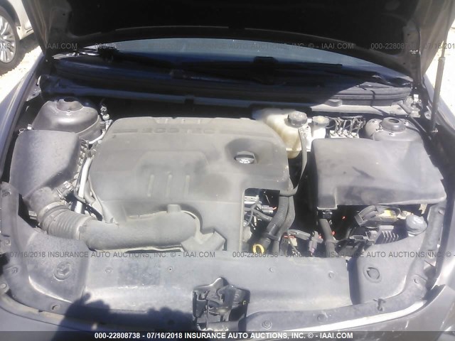 1G1ZC5E06CF156235 - 2012 CHEVROLET MALIBU 1LT ფერფლისფერი ფოტო 10
