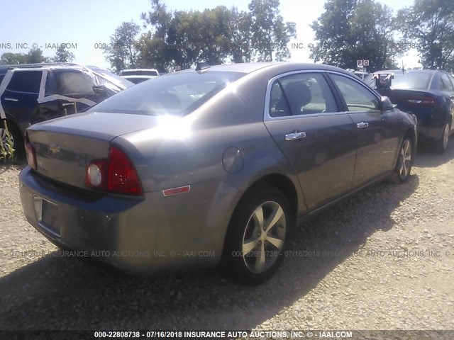 1G1ZC5E06CF156235 - 2012 CHEVROLET MALIBU 1LT ფერფლისფერი ფოტო 4