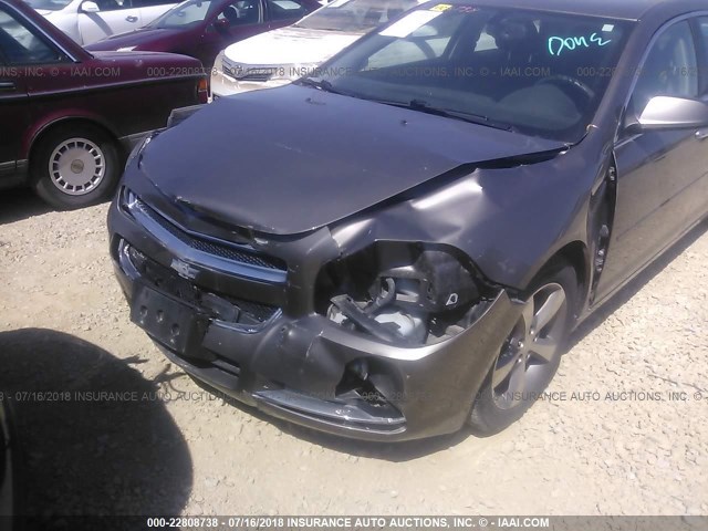 1G1ZC5E06CF156235 - 2012 CHEVROLET MALIBU 1LT ფერფლისფერი ფოტო 6