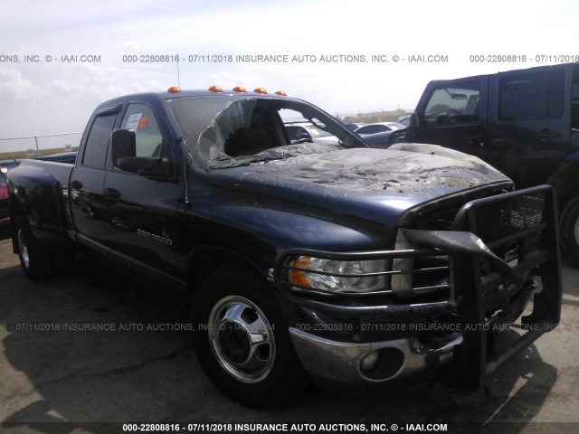 3D7MR48C65G819228 - 2005 DODGE RAM 3500 ST/SLT Dark Blue photo 1