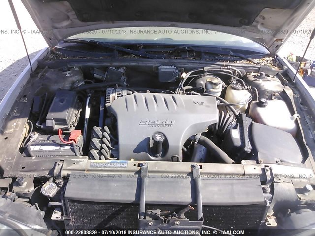 1G4CW54K554100482 - 2005 BUICK PARK AVENUE  BEIGE photo 10