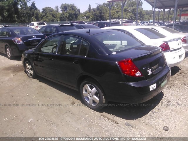 1G8AL55F86Z146134 - 2006 SATURN ION LEVEL 3 BLACK photo 3