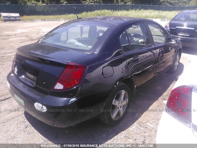 1G8AL55F86Z146134 - 2006 SATURN ION LEVEL 3 BLACK photo 4