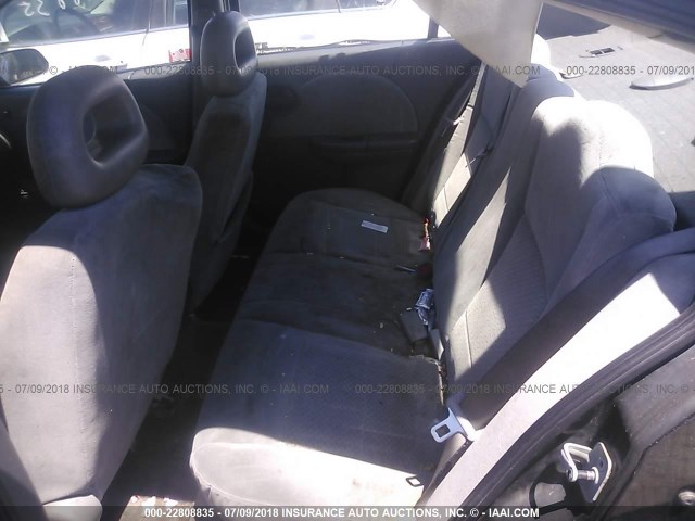 1G8AL55F86Z146134 - 2006 SATURN ION LEVEL 3 BLACK photo 8