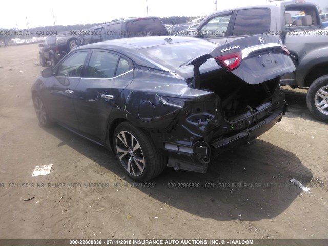 1N4AA6AP4GC442231 - 2016 NISSAN MAXIMA 3.5S/SV/SL/SR/PLAT GRAY photo 3