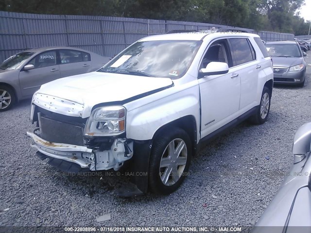 2CTALSECXB6408174 - 2011 GMC TERRAIN SLE WHITE photo 2