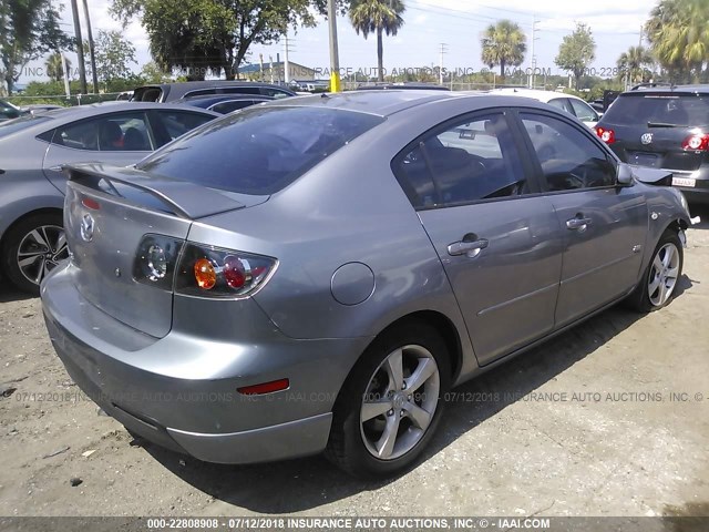 JM1BK123251259171 - 2005 MAZDA 3 S SILVER photo 4