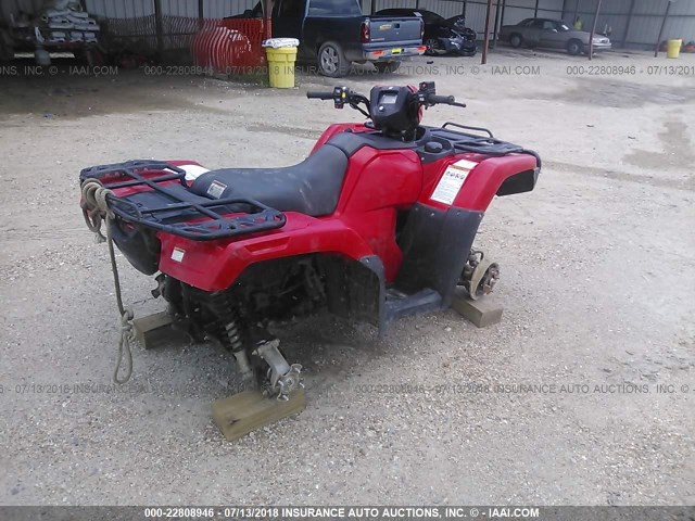 1HFTE4620G4101384 - 2016 HONDA TRX500 FA RED photo 4