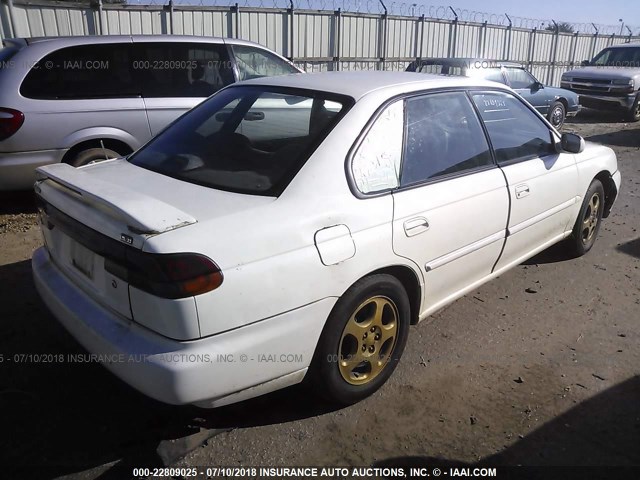 4S3BD655XS7223046 - 1995 SUBARU LEGACY LS/LSI WHITE photo 4