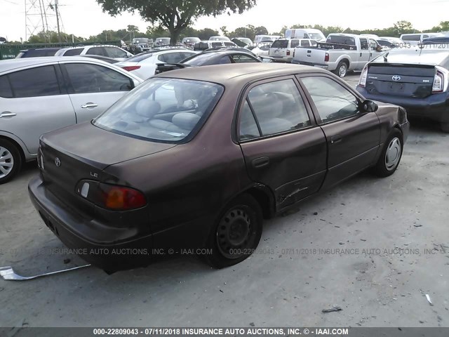 2T1BR12E3XC135065 - 1999 TOYOTA COROLLA VE/CE/LE MAROON photo 4