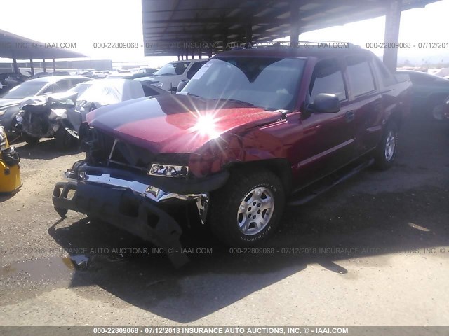 3GNEC12Z36G119977 - 2006 CHEVROLET AVALANCHE C1500 MAROON photo 2