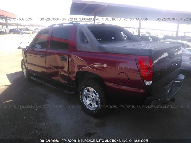 3GNEC12Z36G119977 - 2006 CHEVROLET AVALANCHE C1500 MAROON photo 3