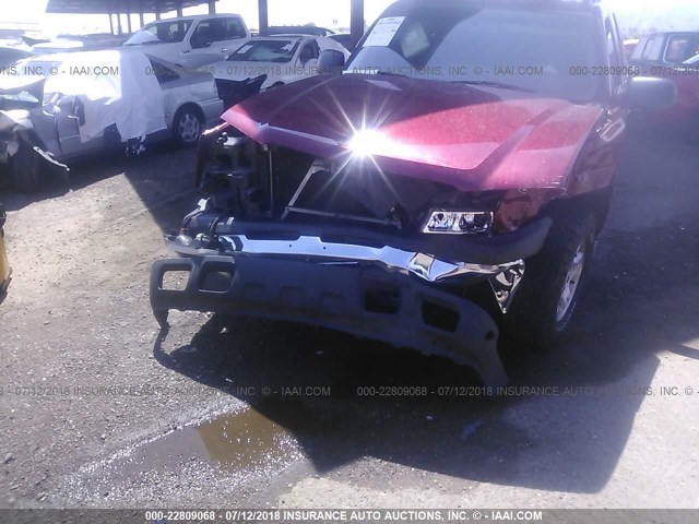 3GNEC12Z36G119977 - 2006 CHEVROLET AVALANCHE C1500 MAROON photo 6