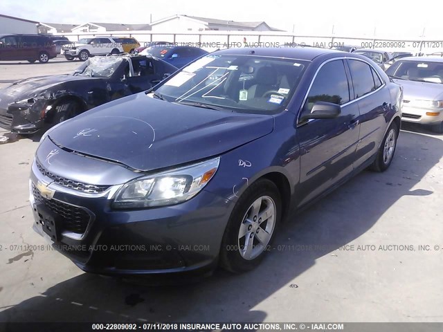 1G11B5SL0FF283095 - 2015 CHEVROLET MALIBU LS BLUE photo 2