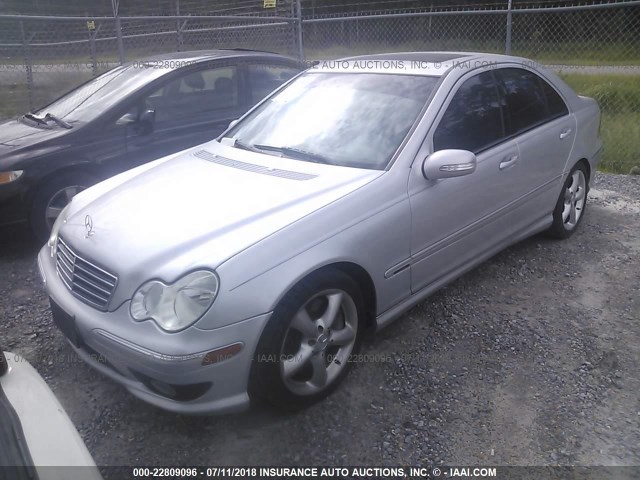 WDBRF52H26E020119 - 2006 MERCEDES-BENZ C GENERATION 2006 230 GRAY photo 2