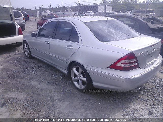 WDBRF52H26E020119 - 2006 MERCEDES-BENZ C GENERATION 2006 230 GRAY photo 3