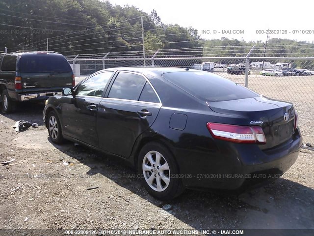 4T1BF3EK3BU119235 - 2011 TOYOTA CAMRY SE/LE/XLE BLACK photo 3