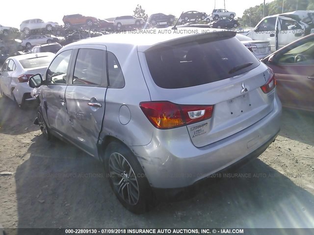 JA4AP3AU8GZ029278 - 2016 MITSUBISHI OUTLANDER SPORT ES/SE Light Blue photo 3