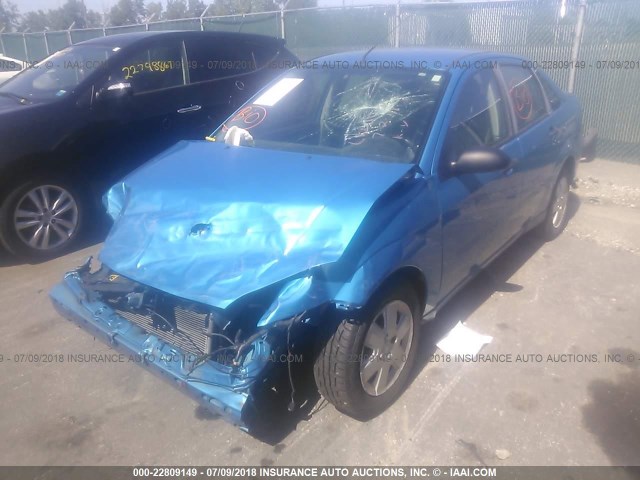 1FAFP34N17W340610 - 2007 FORD FOCUS ZX4/S/SE/SES BLUE photo 2