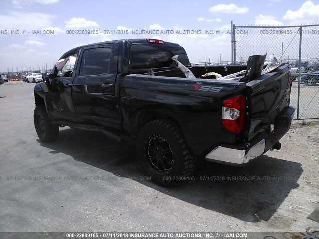 5TFEY5F18FX174992 - 2015 TOYOTA TUNDRA CREWMAX SR5 BLACK photo 3